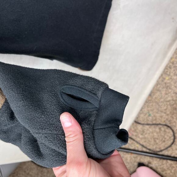 kuhl black alpenwurx fleece lined jacket suede elbow patches men's size XL - Picture 4 of 12